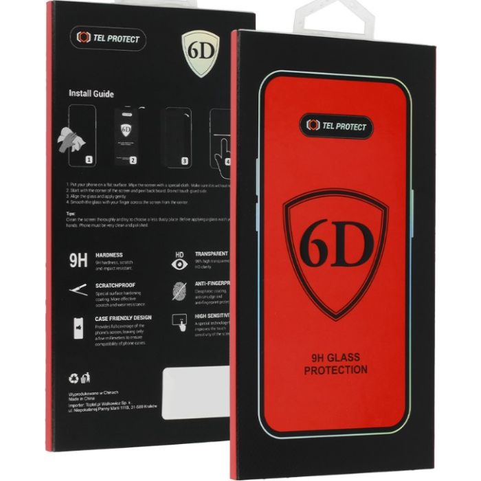 Ochranné sklo Tel Protect Full Glue 6D Motorola Moto G85 5G čierne